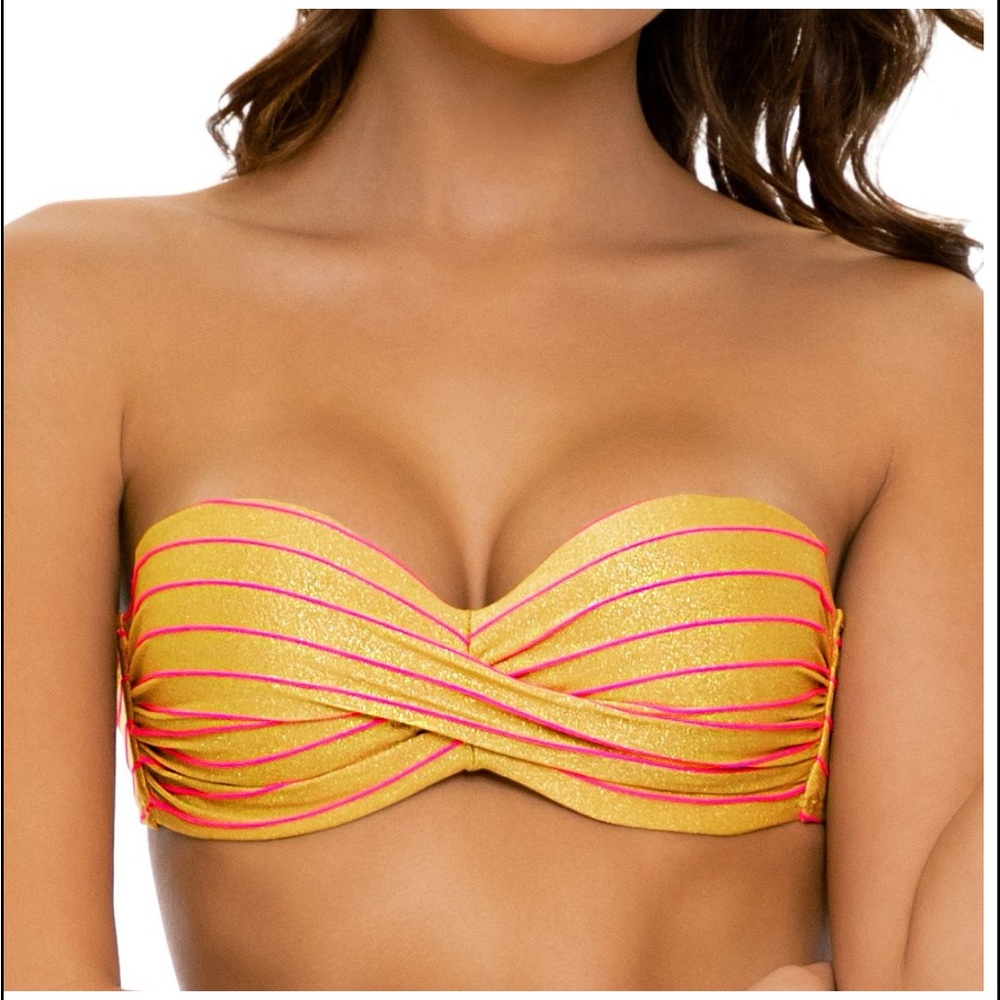 LULI FAMA. Rebel glam - underwire push up bandeau top
